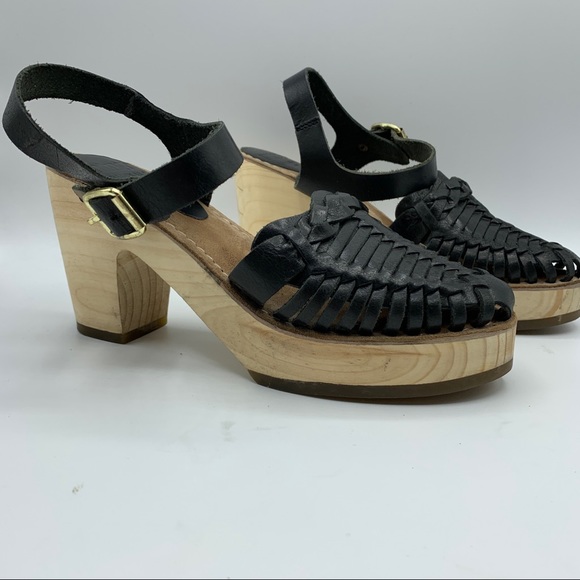 MTNG Originals Vaqueta Platform Huarache Sandals Size 36